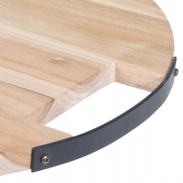 Cutting Board Teak with Metal Grip - Image 4