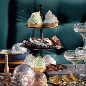 Cake Stand 3 Tier Matt Black