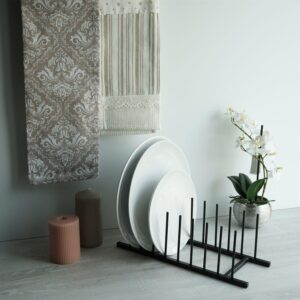 Metal Dish Rack Matt Black
