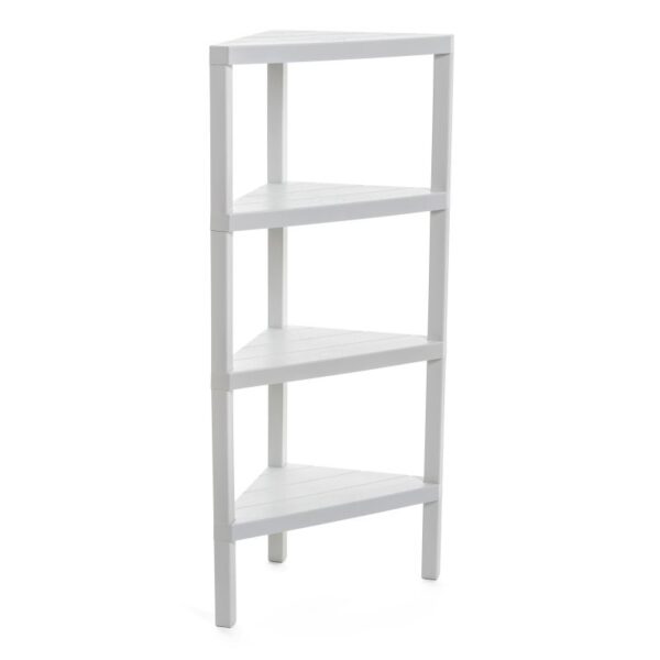 Lombok Corner Rack 4 Levels White - Image 2