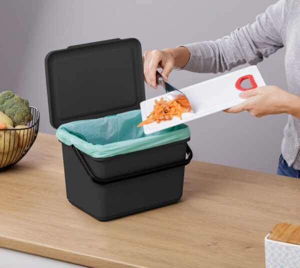Organic Bin 6 Lt Black
