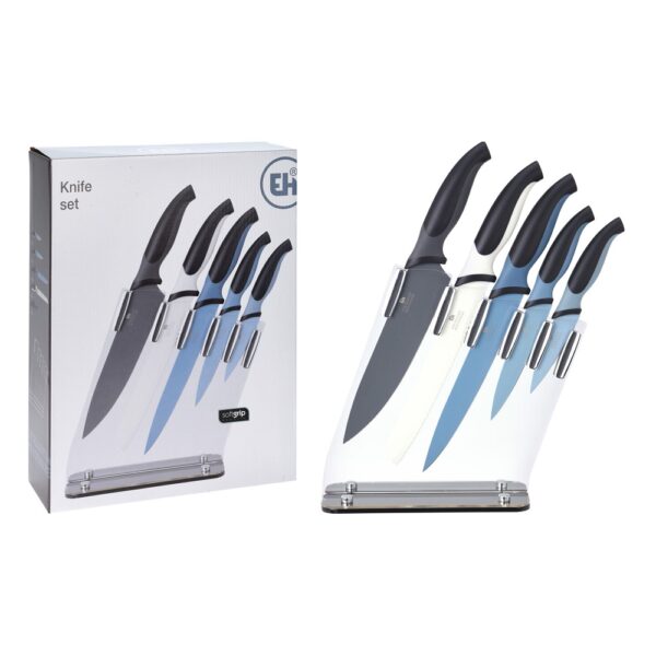 Kinfe Set with Stand 5 Pcs - Image 2
