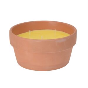 Candle in Terracotta Pot