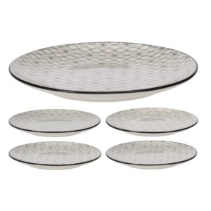 Geometric Plate Porcelain 19cm