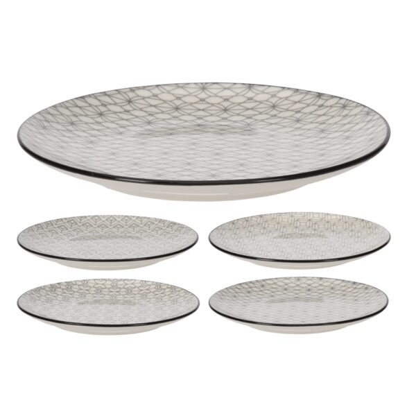 Geometric Plate Porcelain 19cm