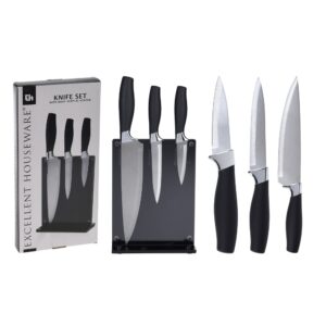 Knife Set 3 Pcs with Stand
