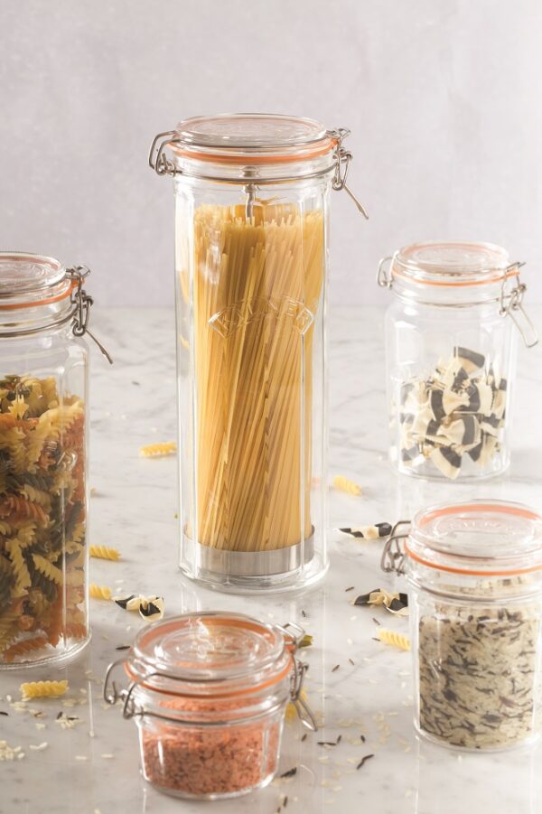 Kilner Facetted Clip Top Jar 2.20Lt