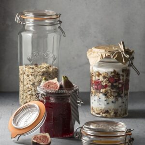 Kilner Facetted Clip Top Jar 2.20Lt