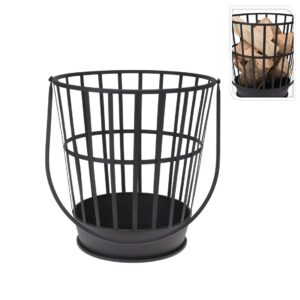 Fire Basket Metal With Handle