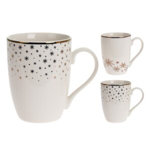 Gold Snowflakes Mug Porcelain 320ml (2 Designs)