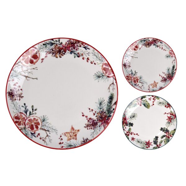 Xmas Joy Plate 27cm Porcelain (2 Designs)