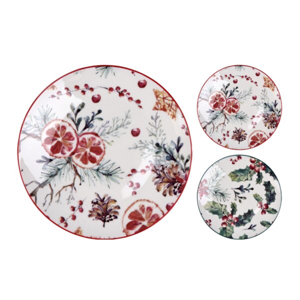Xmas Joy Plate 19cm Porcelain (2 Designs)