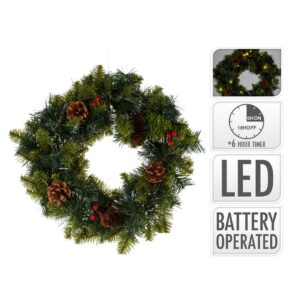 Wreath 40cm 15 LED