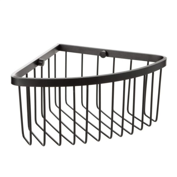 Aluminium Corner Basket Black
