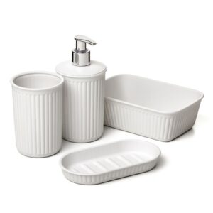 Baobab Bath Set x4 White