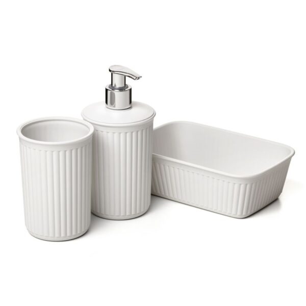 Baobab Bathroom Set x3 White - Image 2