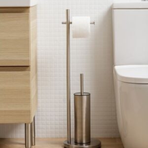 Satin Paper Holder & Toilet Brush