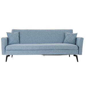 Sofa Bed Polyester 197x84x81cm Blue