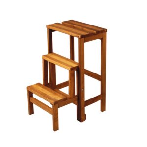 Wooden Step Stool with 3 Steps 58x37x23cm