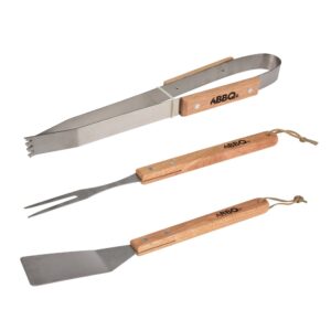 BBQ Tool Set 3 Pcs Wood