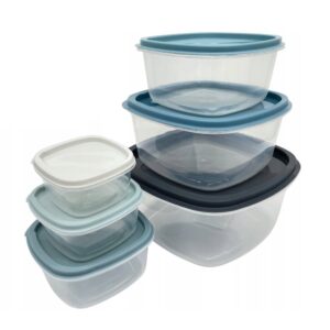 Storage Box with Lid 6 Pcs