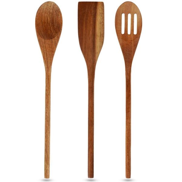 Kitchen Utensils Acacia Set of 3 - Image 4