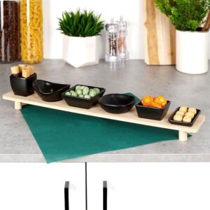 Serving Set on Bamboo Tray 7 Pcs