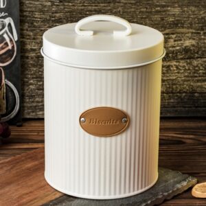 Biscuits Storage Canister 13.50×17.50cm White