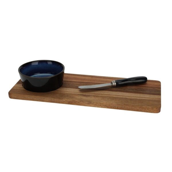 Serving Set on Bamboo Tray & Knife 3 Pcs - Image 2