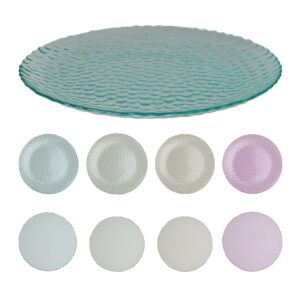Glass Plate 21cm (4 Colours)