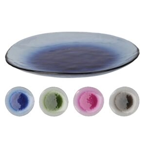Dark Glass Plate 27cm (4 Colours)