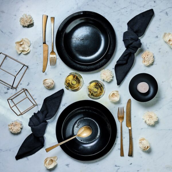 Diana Black Side Plate 19cm - Image 2