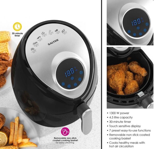 Salter 4.50Lt Digital Air Fryer - Image 5