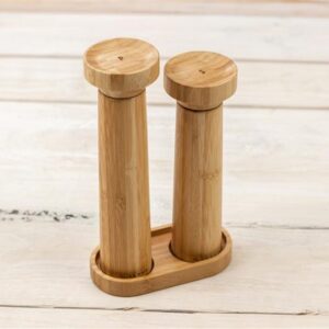 Salter Eco Bamboo Mill Set