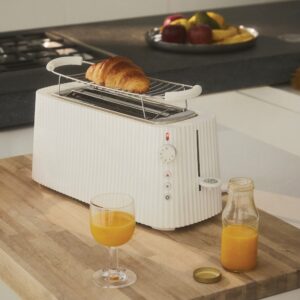 Plisse Long Slot Toaster White (MDL15 W/UK)