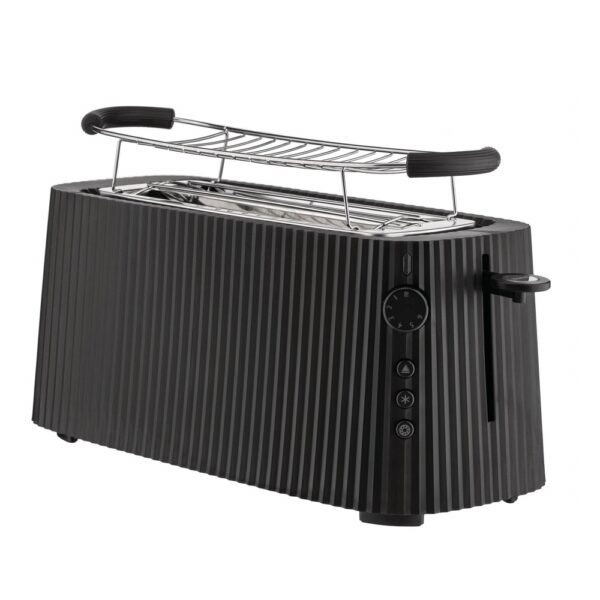 Plisse Long Slot Toaster Black (MDL15 B/UK)