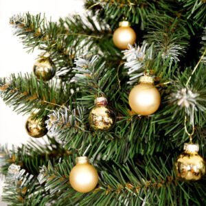 Xmas Baubles 25mm 24 Pcs Gold