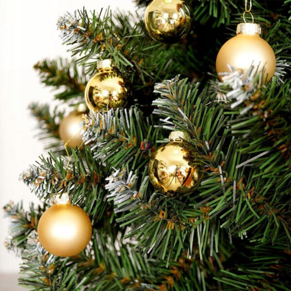 Xmas Baubles 35mm 16 Pcs Gold