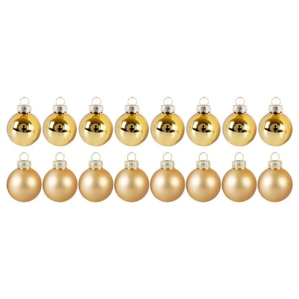 Xmas Baubles 35mm 16 Pcs Gold - Image 3