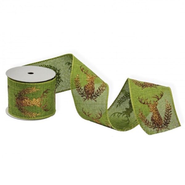 Xmas Ribbon 270x6cm Reindeer - Image 2
