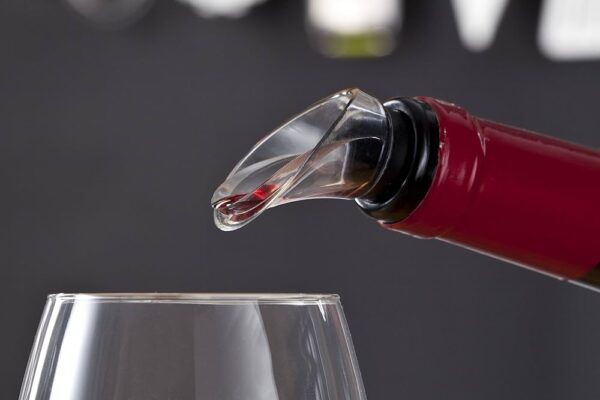 Wine Server Crystal Black 2 Pcs