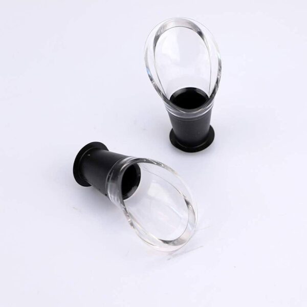 Wine Server Crystal Black 2 Pcs - Image 5