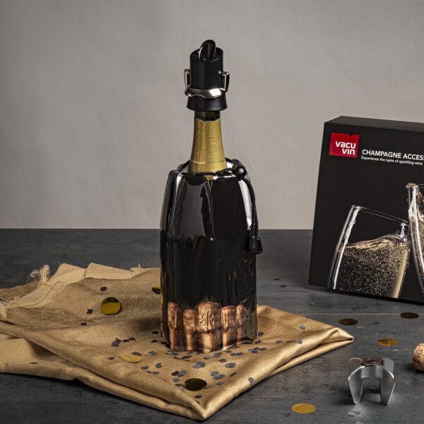 Champagne Saver & Server Black - Image 3