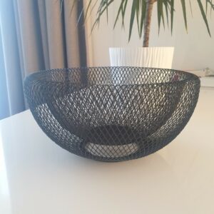 Fruit Basket Metal 25x12cm