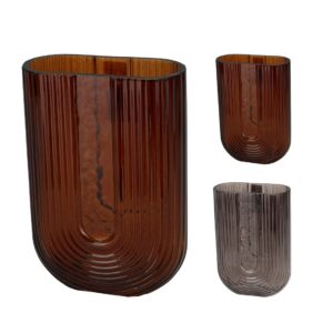 Glass Vase 17cm (2 Colours)