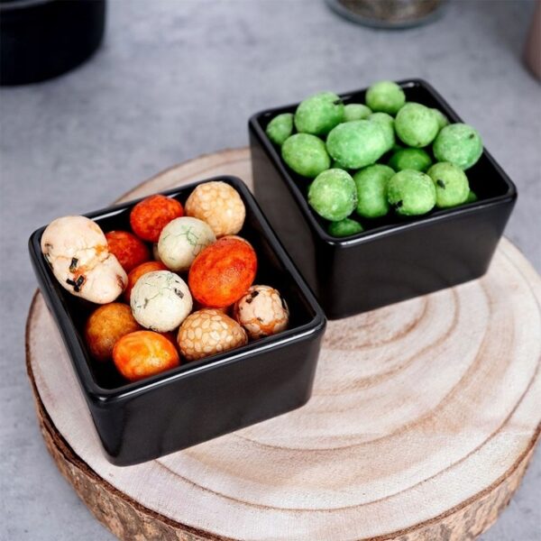 Snack Bowl Set of 2 Pcs Black - Image 2