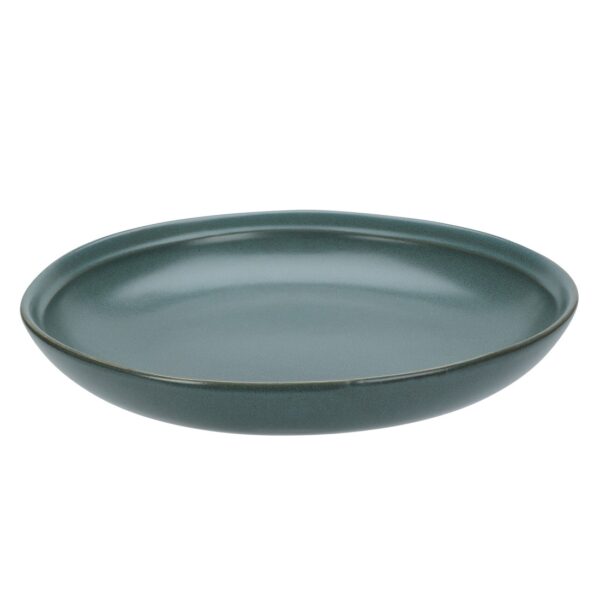 Plate Deep Stoneware Green 240x30mm
