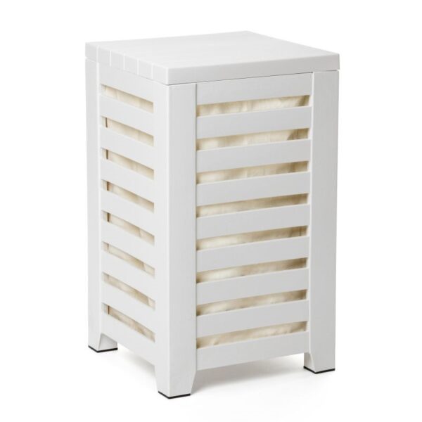Lombok Laundry Hamper White - Image 2