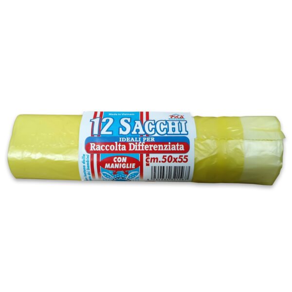 Trash Bags with Handles 12 Pcs 25Lt
