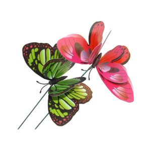 Butterflies with Strut 6x30cm
